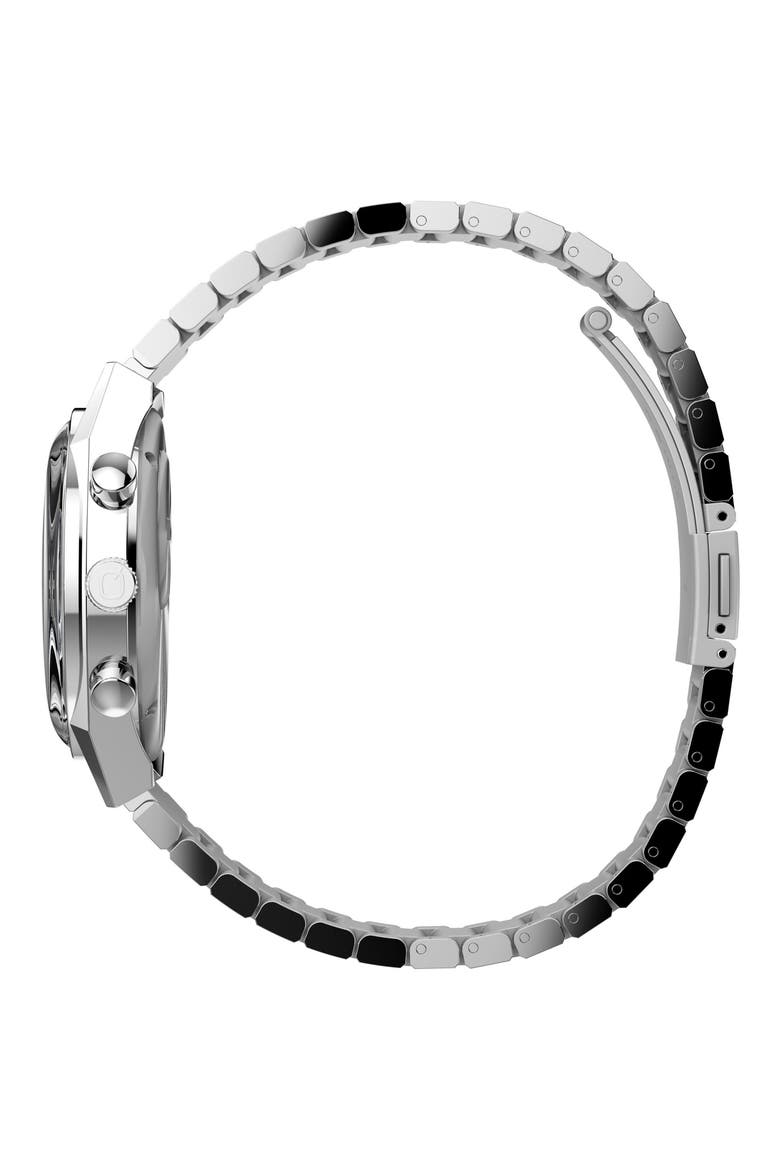 Q Timex Falcon Eye Bracelet Chronograph Watch, 40mm, Alternate, color, STAINLESS STEEL