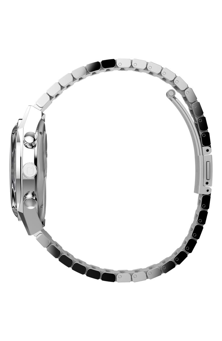 Timex<sup>®</sup> Q Timex Falcon Eye Bracelet Chronograph Watch, 40mm, Alternate, color, Stainless Steel