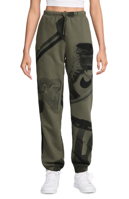 JORDAN JORDAN BROOKLYN FLEECE PRINT SWEATPANTS