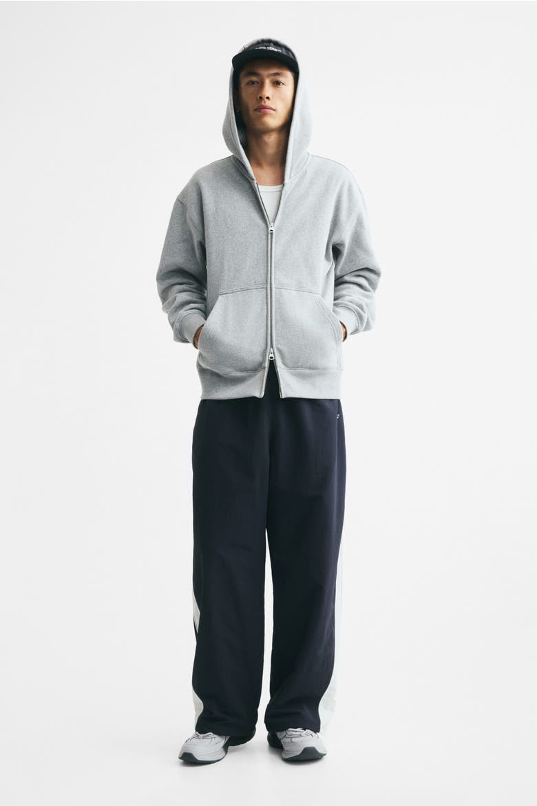 Relaxed-fit Hooded Jacket, Alternate, color, Light gray melange