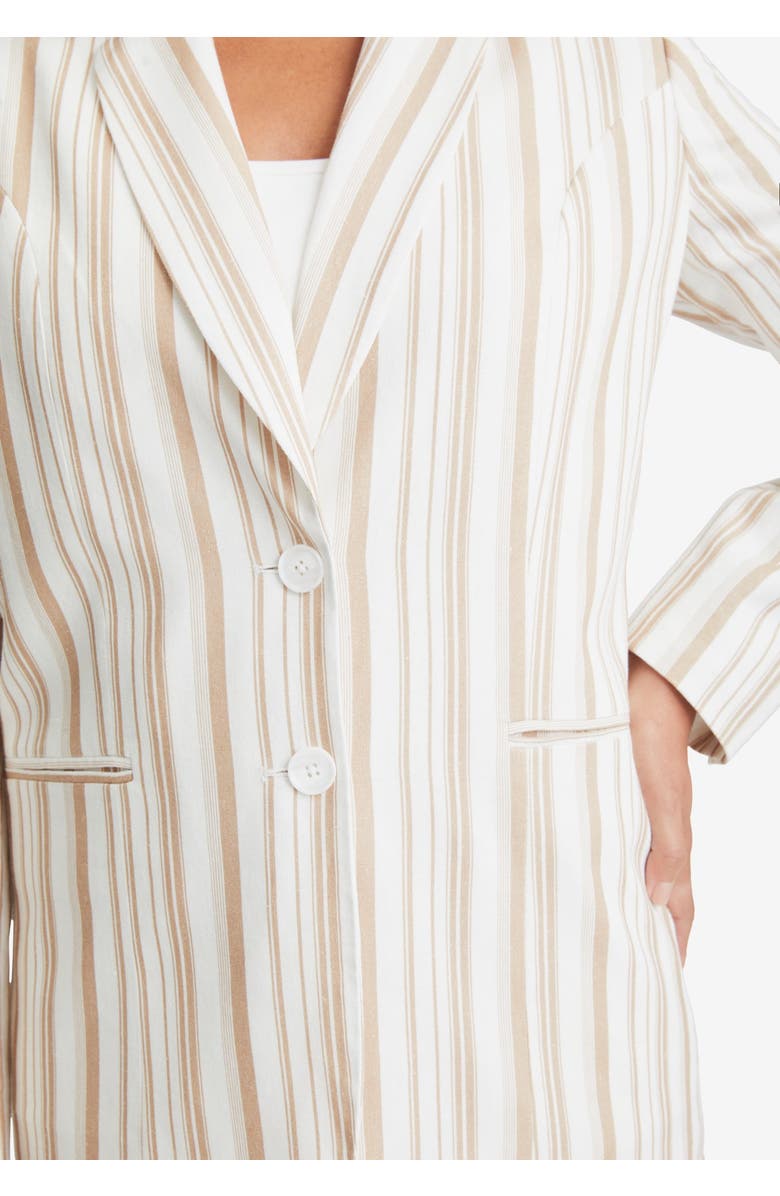 Jessica London Long Denim Jacket, Alternate, color, Grey Spruce