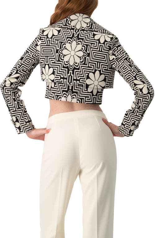 Ivonne Cropped Double-breasted Jacket In Gray