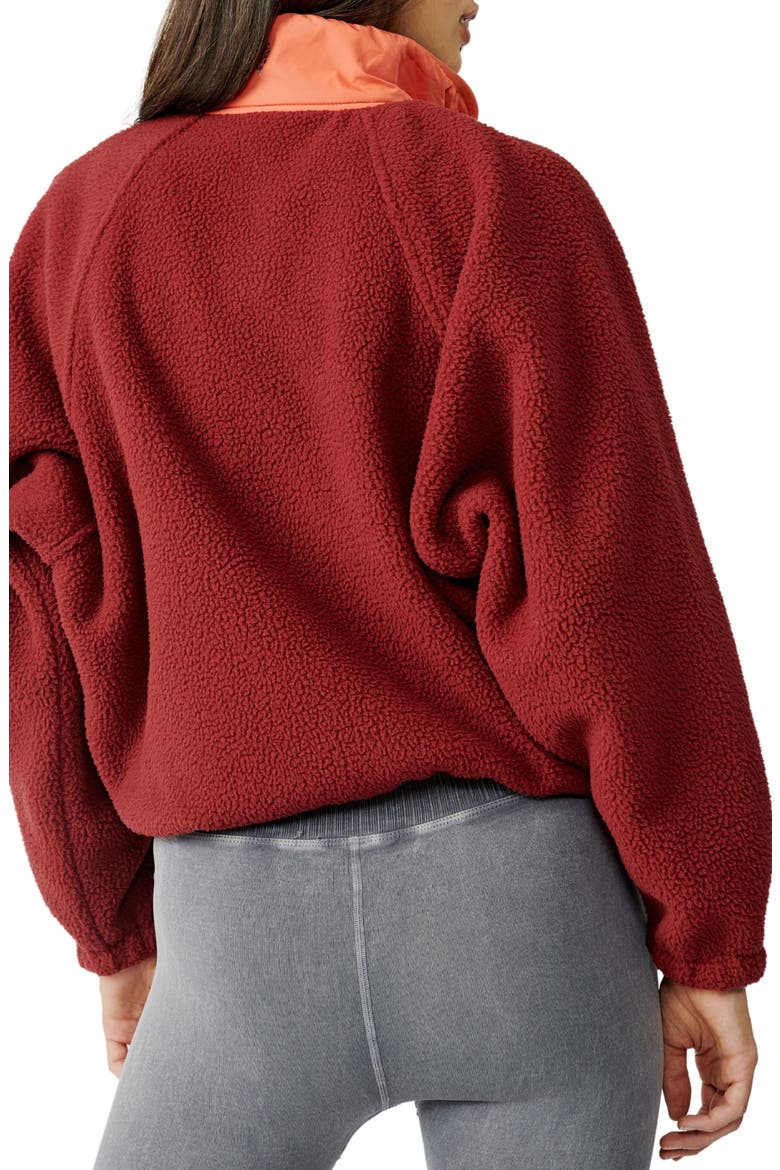 Hit the Slopes Colorblock Pullover, Alternate, color, DARK RED