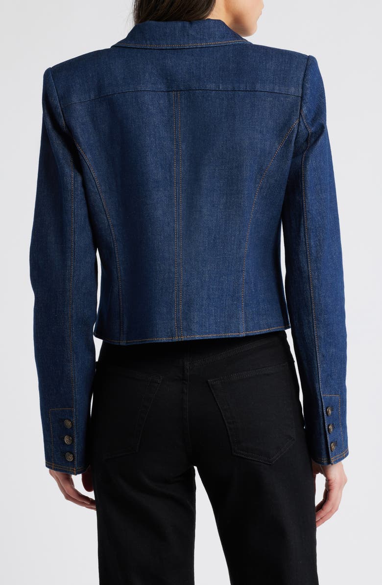PAIGE Betania Crop Denim Blazer, Alternate, color, 
