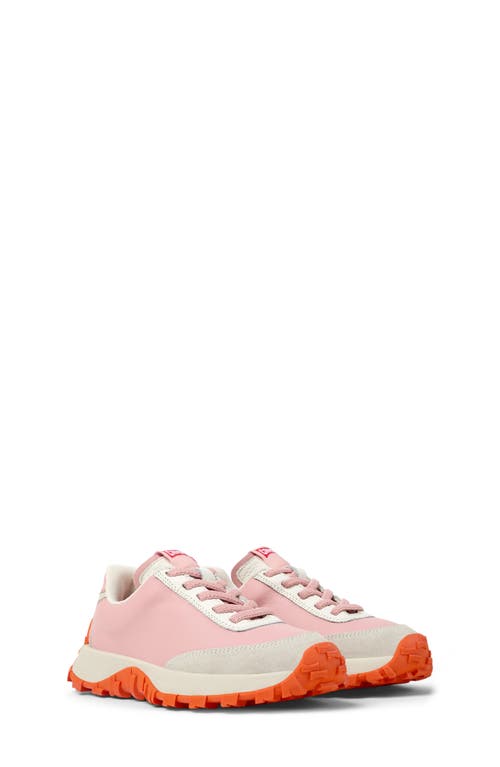 Camper Kids' Drift Trail Sneaker in Medium Pink 