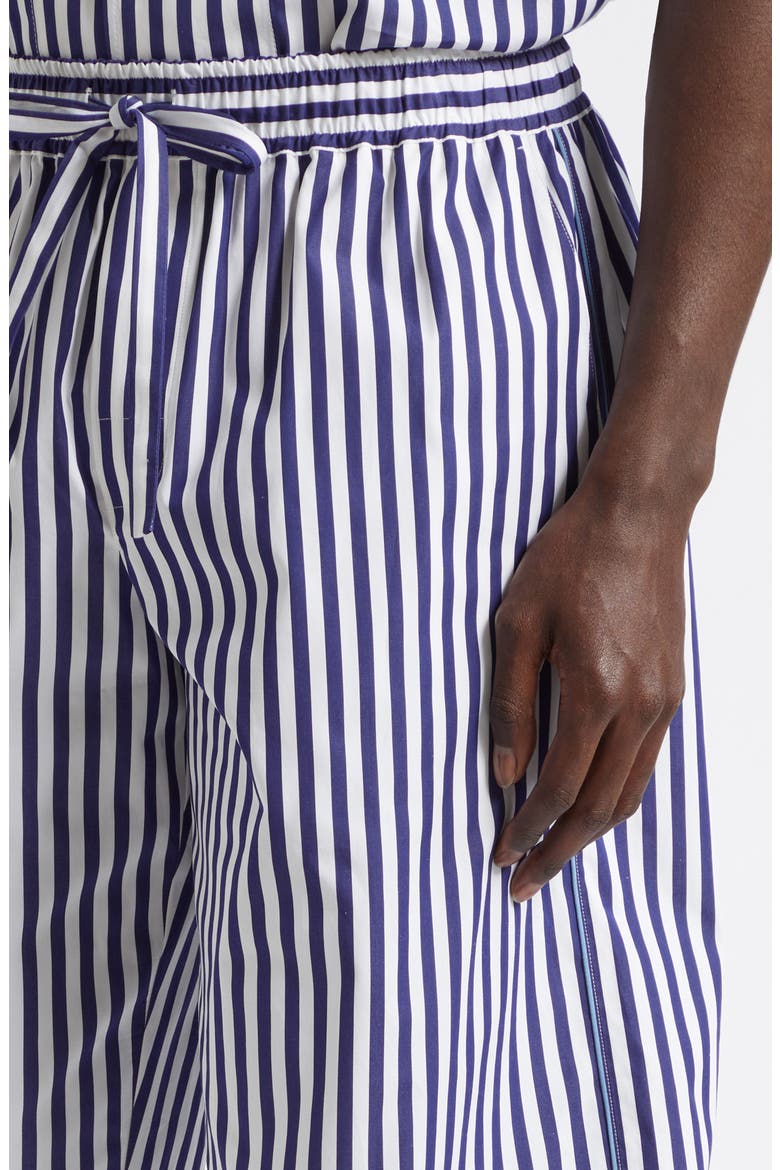 Stripe Cotton & Silk Poplin Bermuda Shorts, Alternate, color, S8056 RIGATO