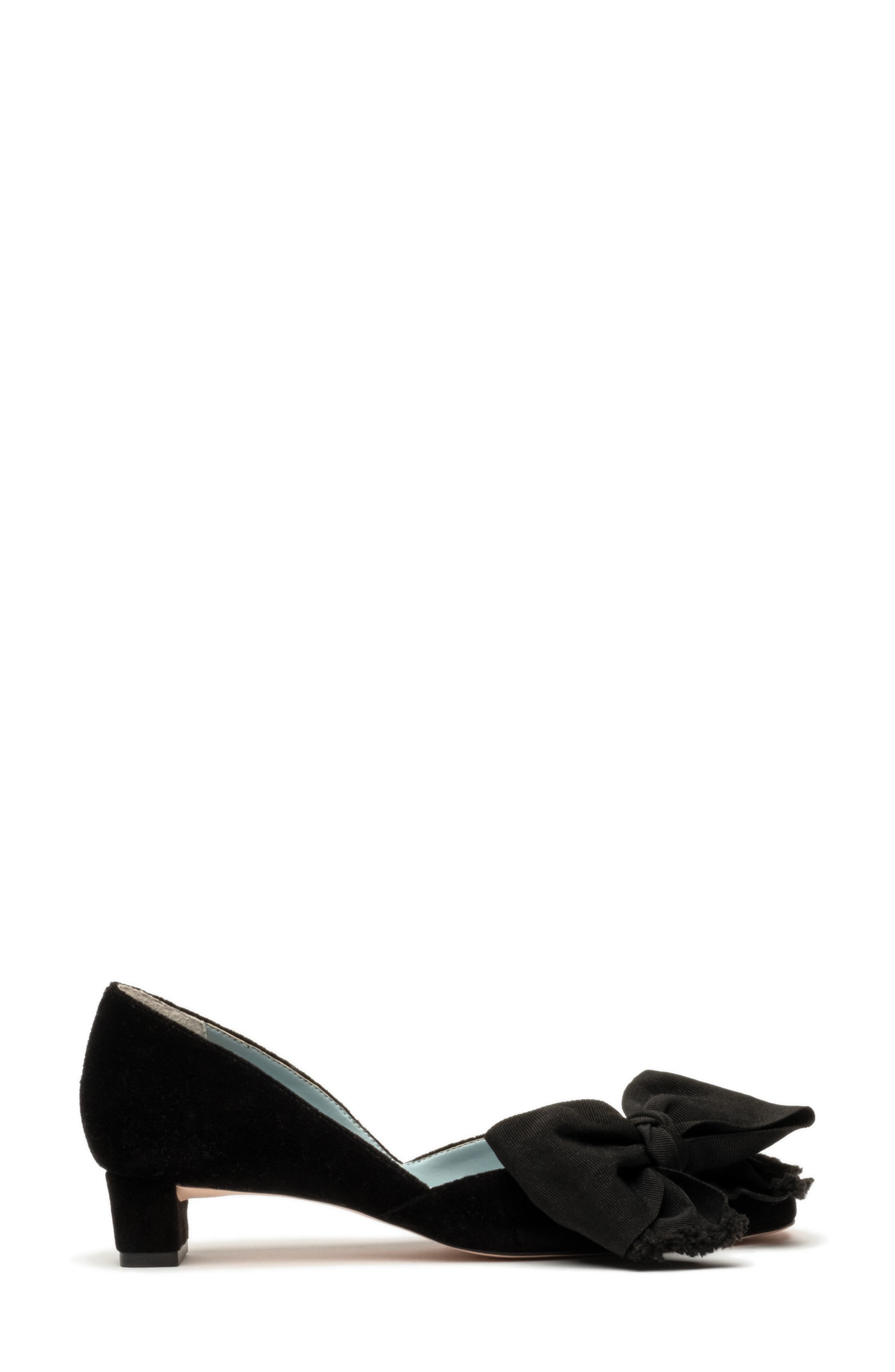 Frances Valentine McCall Grace Bow Velvet Pump, Alternate, color, 