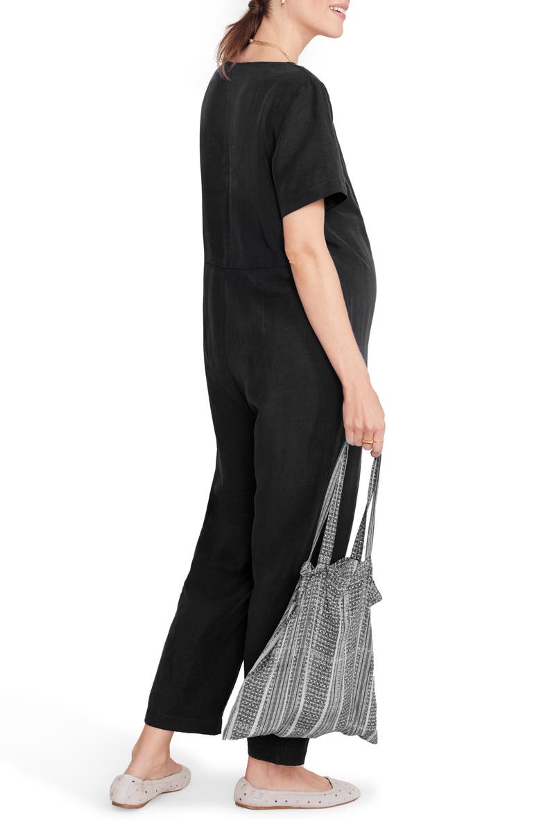 HATCH The Noelle Maternity Nursing Friendly Jumpsuit, Alternate, color, 