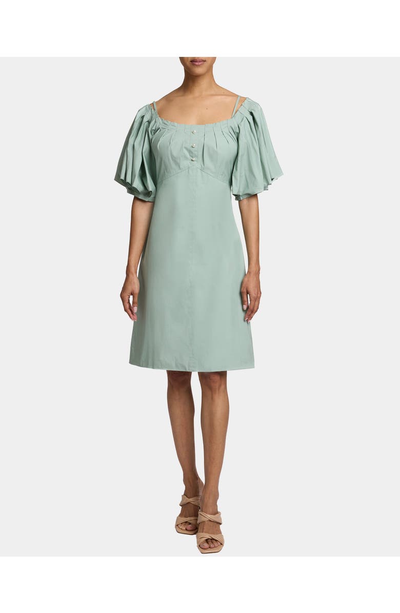 Santorelli Dylan A-Line Cotton Shift Dress, Alternate, color, Ocean Mist