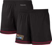 Mitchell & Ness Women's Mitchell & Ness Black Philadelphia 76ers Jump Shot Shorts