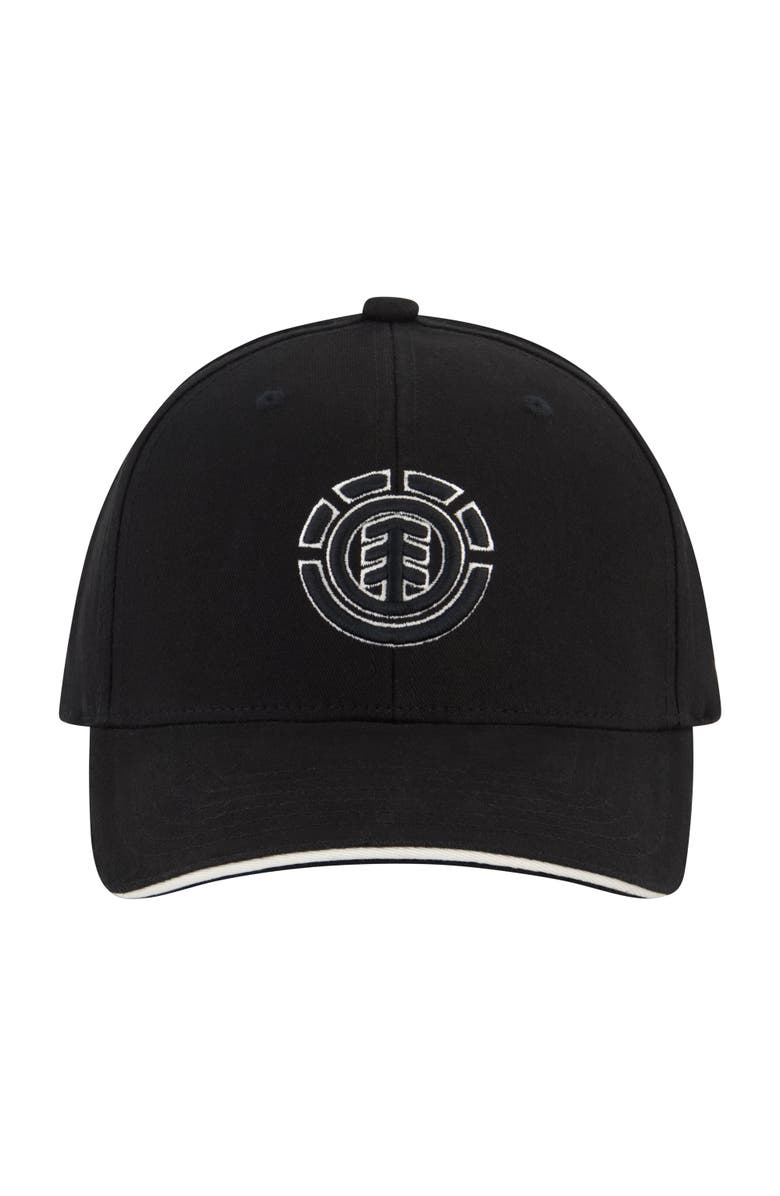 Element Stretch Fit 6-Panel Cap with Curved Visor, Alternate, color, Black