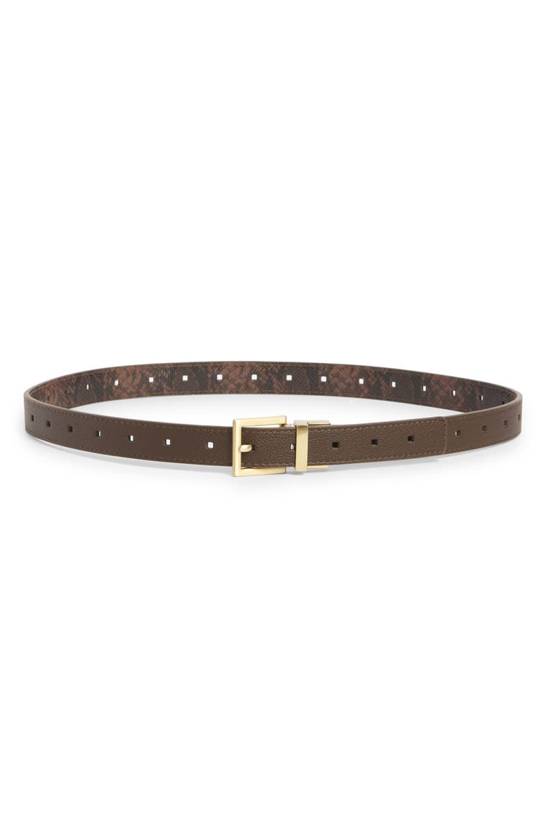 Vince Camuto Reversible Belt, Main, color, Espresso