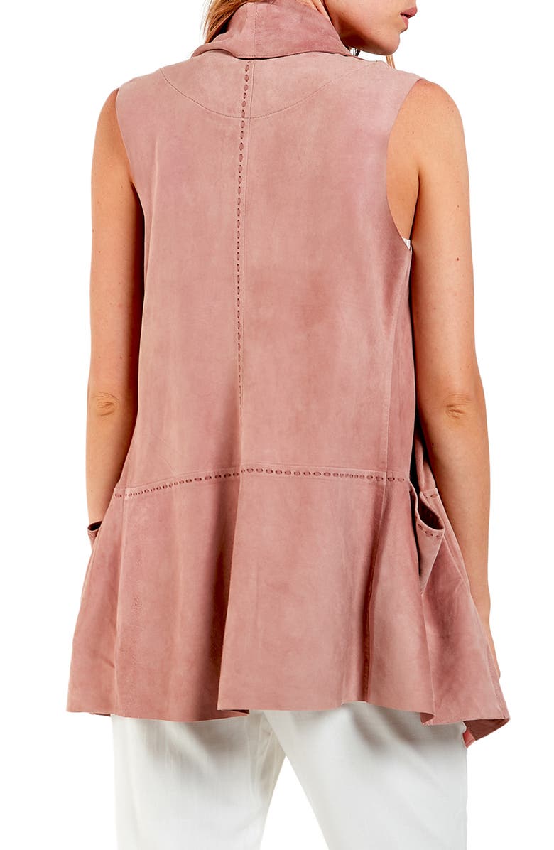 AS by DF Moonlight Drape Suede Vest, Alternate, color,