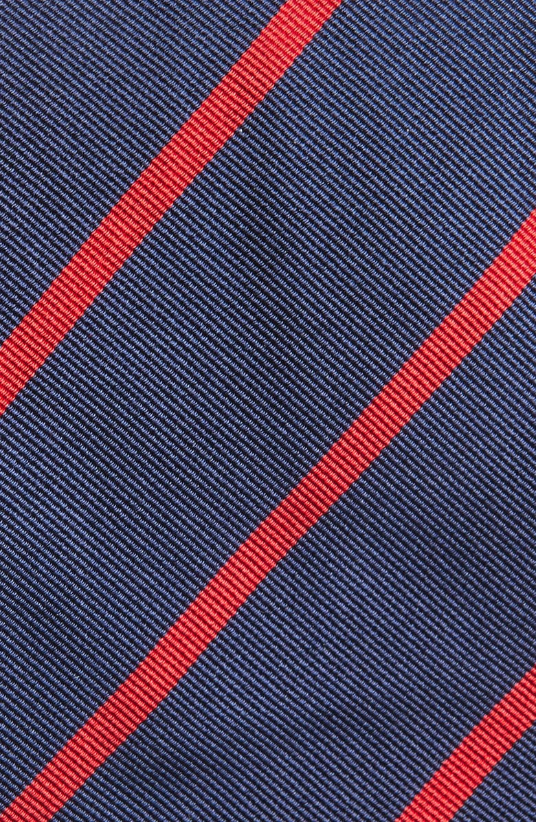 Ralph Lauren Purple Label Super Repp Stripe Silk Tie, Alternate, color, Navy/ Red