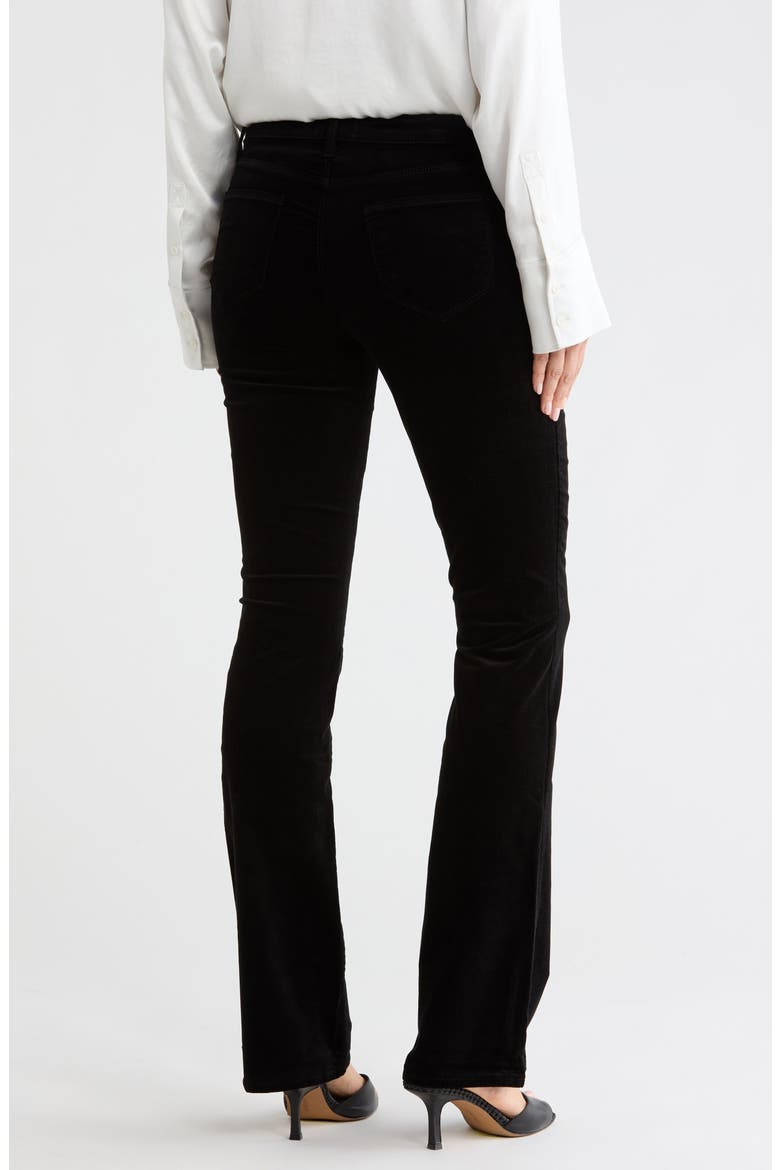 Maternity Stevie Velvet High Waist Straight Leg Jeans, Alternate, color, NOIR