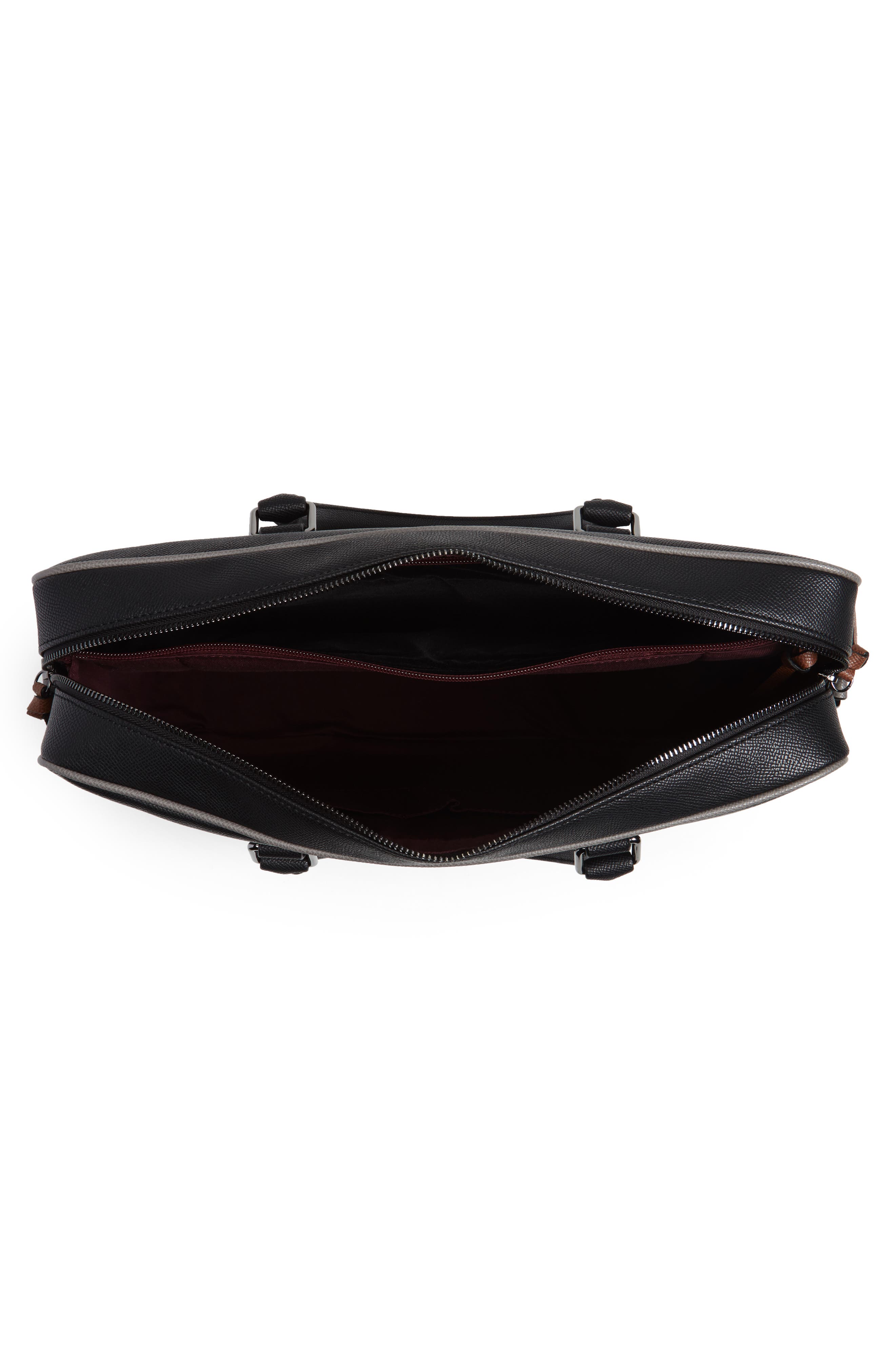 Ted Baker London Textured Faux Leather Document Briefcase, Alternate, color, 