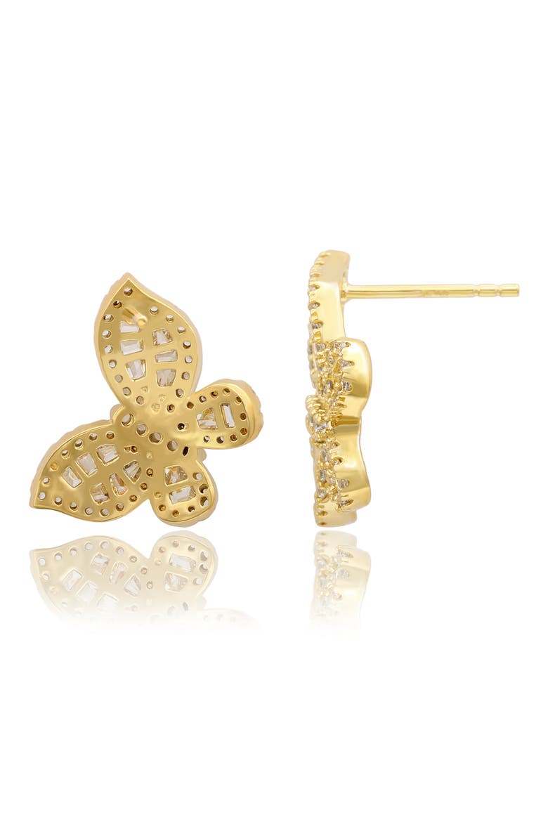 Butteryfly Stud Earrings, Alternate, color, YELLOW/ GOLD