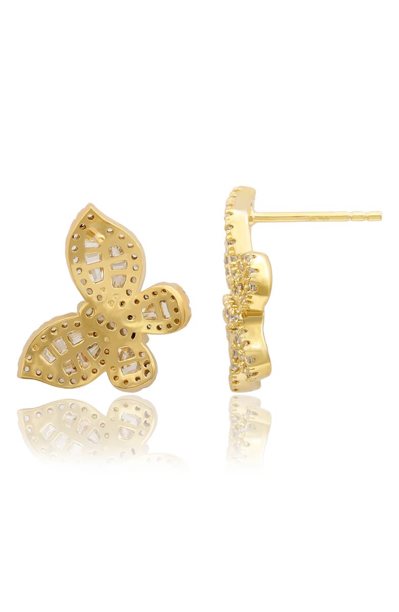 SUZY LEVIAN Butteryfly Stud Earrings, Alternate, color, Yellow/ Gold