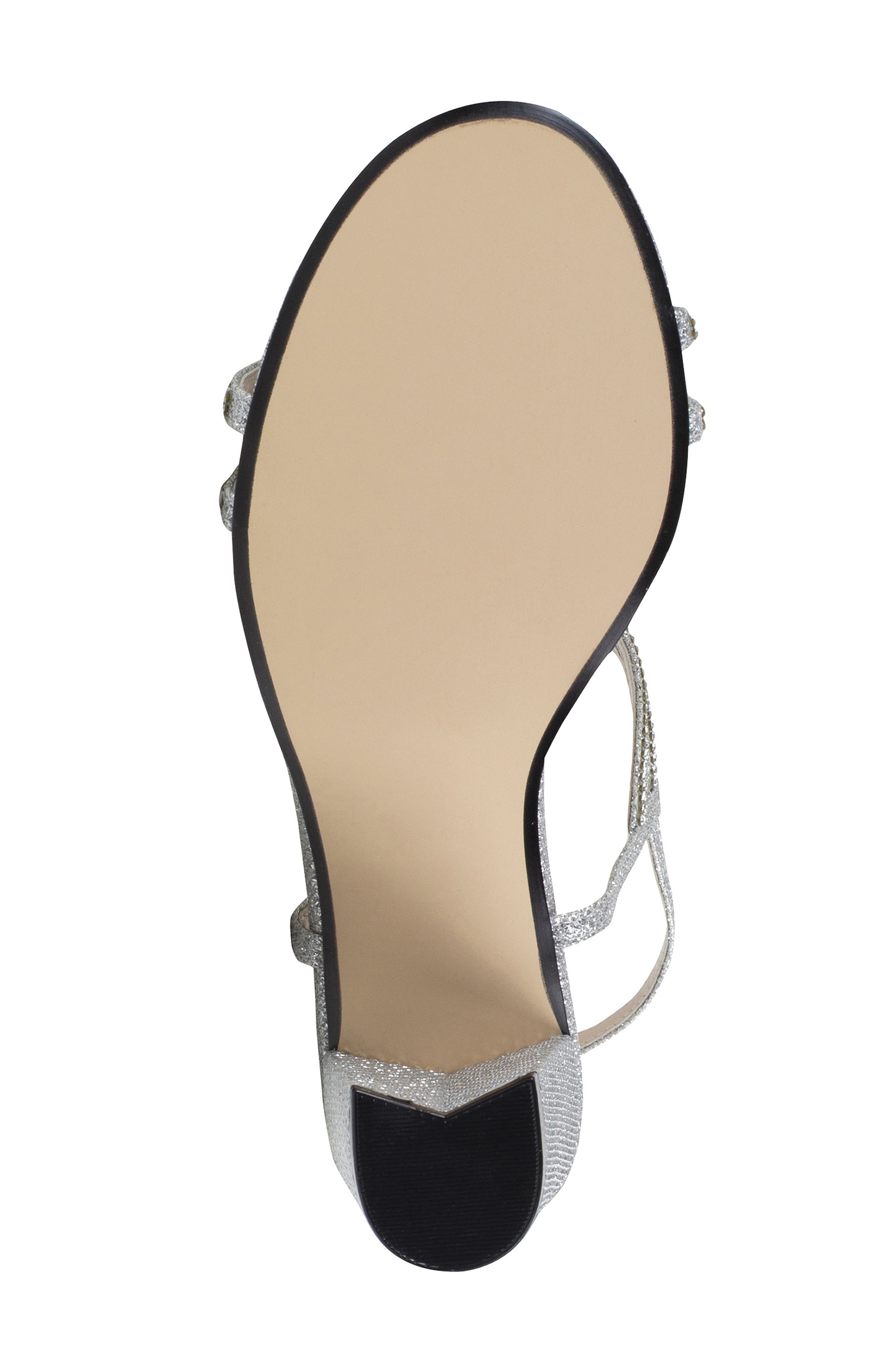 Touch Ups Sam Ankle Strap Sandal, Alternate, color, Silver