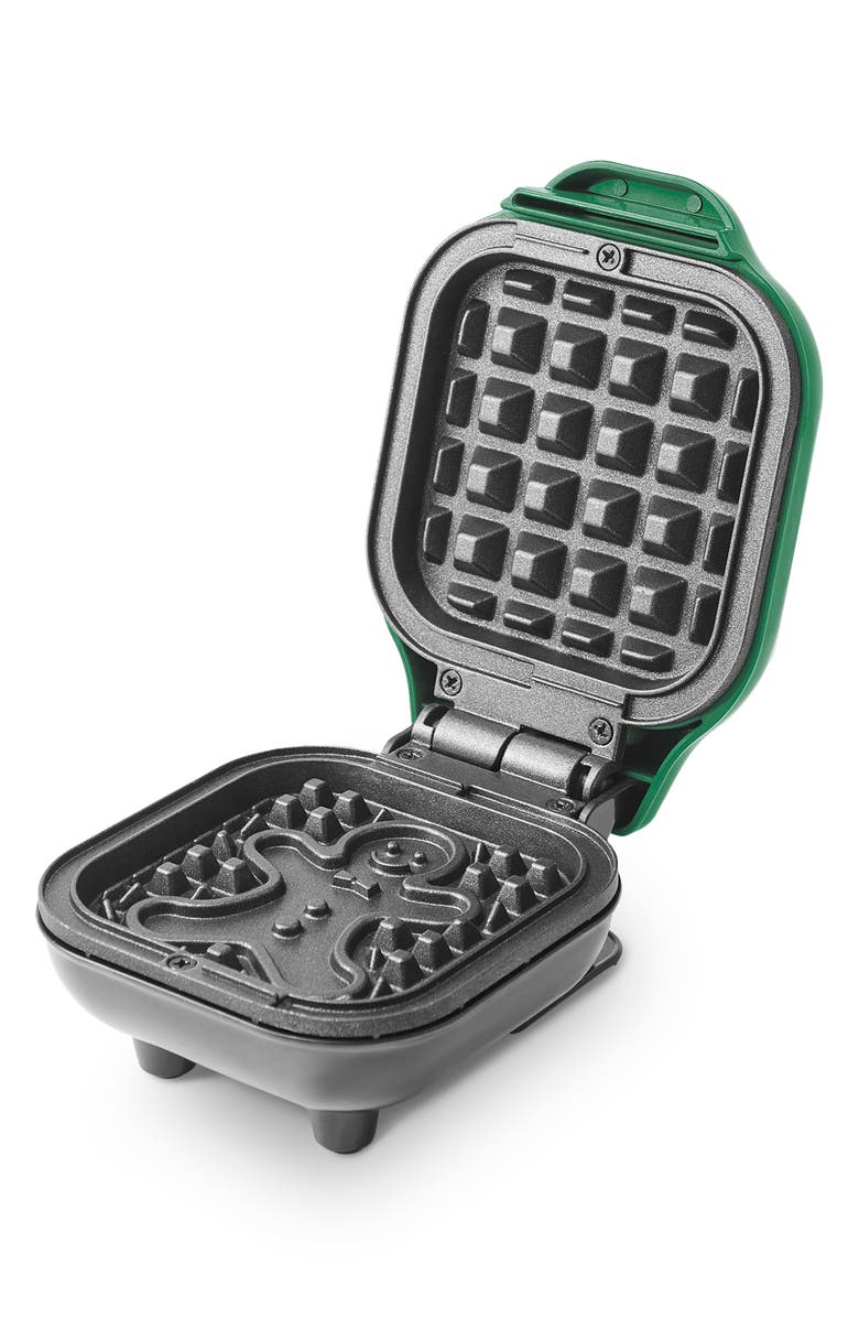 Dash Gingerbread Mini Waffle Maker, Alternate, color, Green