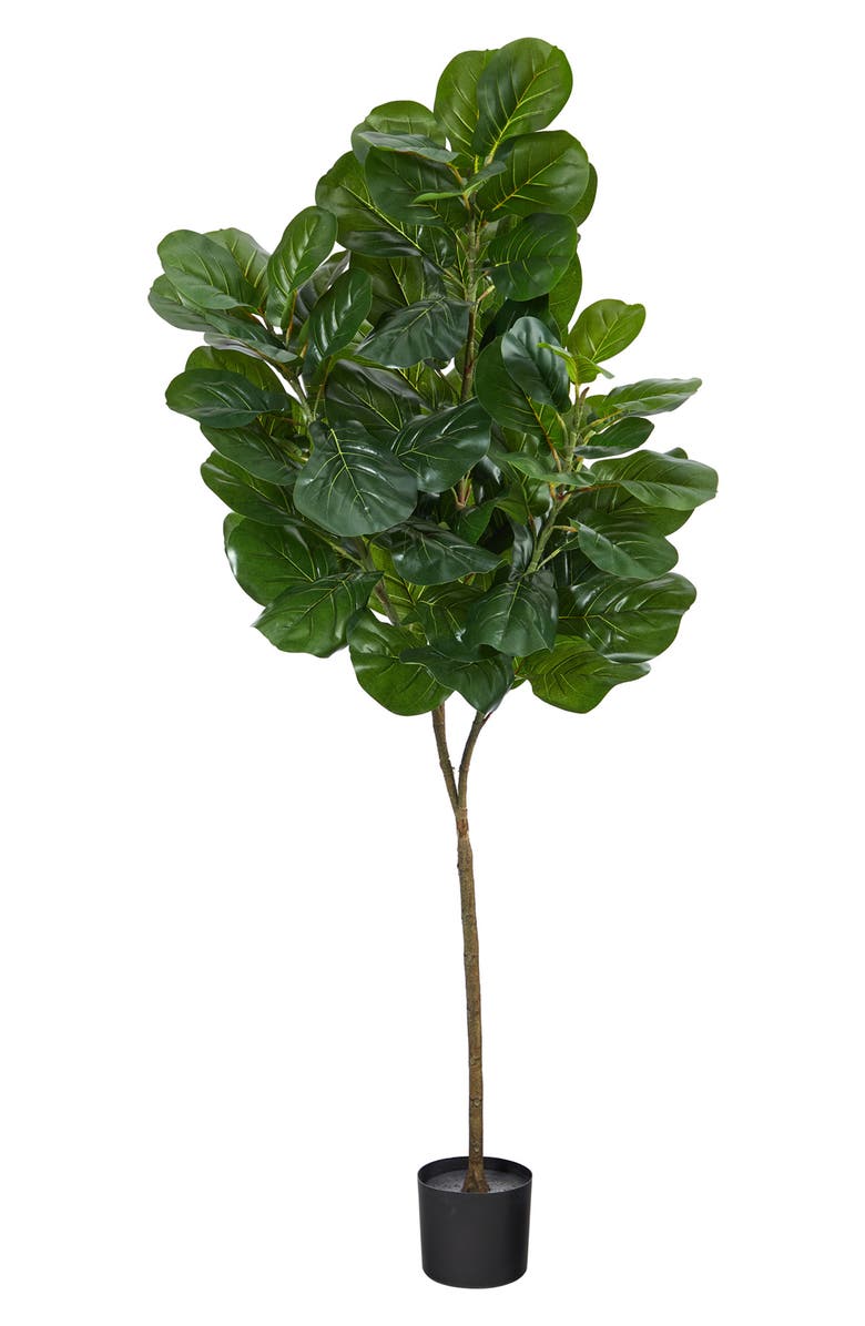NEARLY NATURAL 6' Artificial Fiddle Leaf Fig Plant, Main, color, 