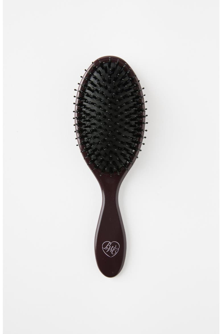 Women's Glossy Hairbrush, Main, color, Chocolate Plum