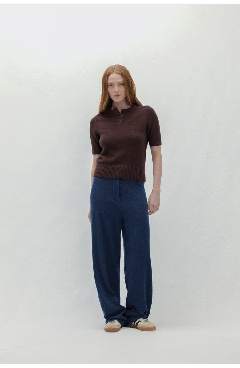 NAKED CASHMERE Bijoux Prep Polo, Alternate, color, Sable