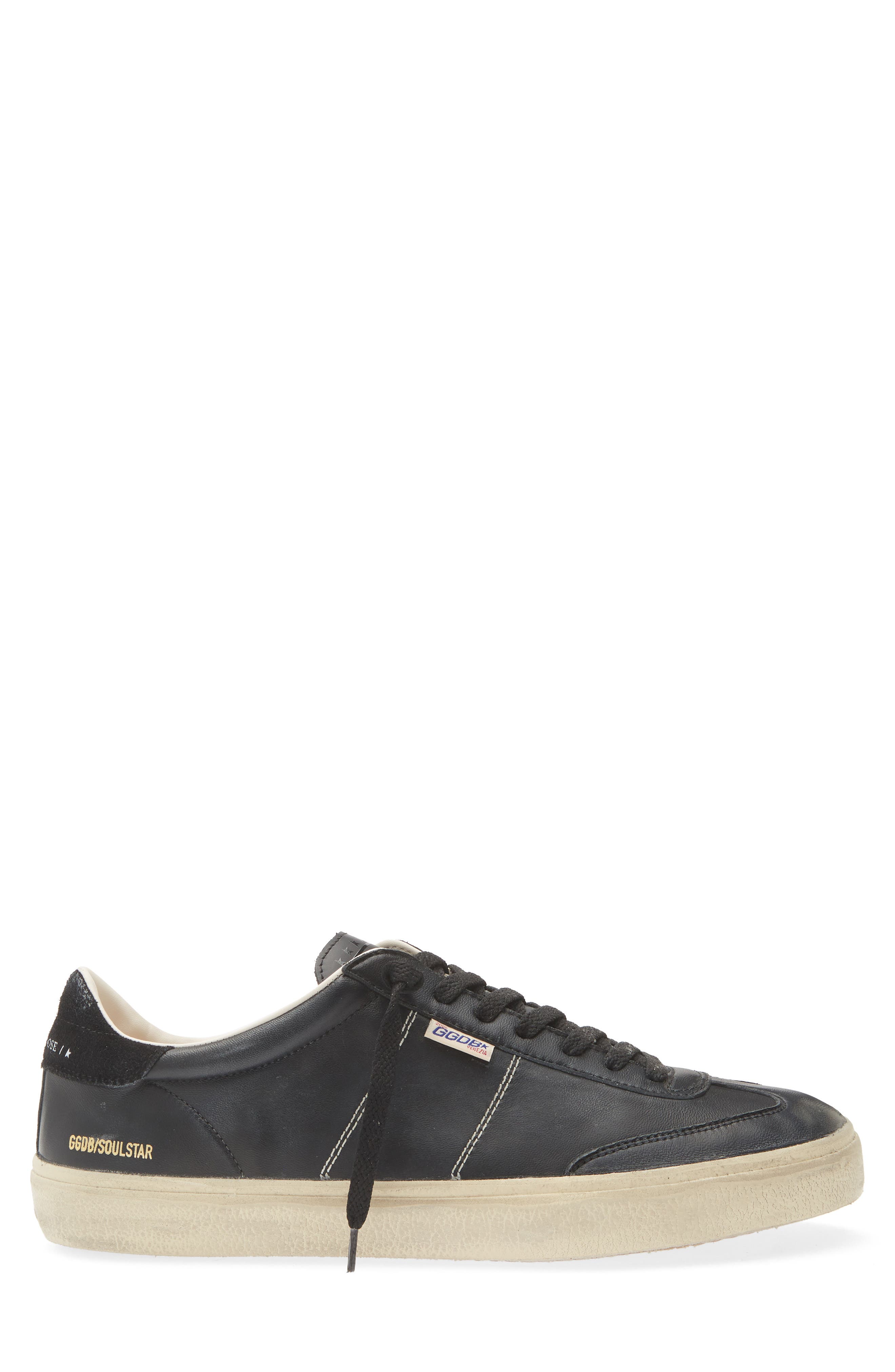 Golden Goose Soul Star Low Top Sneaker, Alternate, color, Black