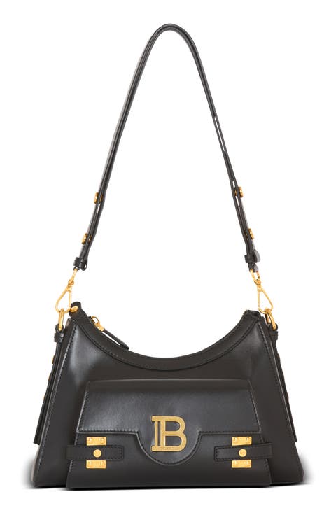 B-Buzz Leather Top Hobo Bag