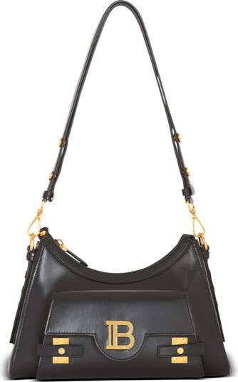 Balmain B-Buzz Leather Top Hobo Bag | Nordstrom