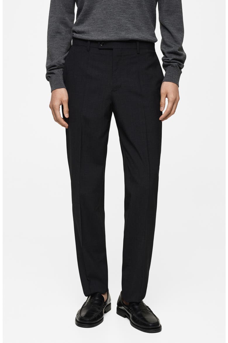 Slim Fit Virgin Wool Dress Pants, Main, color, GREY
