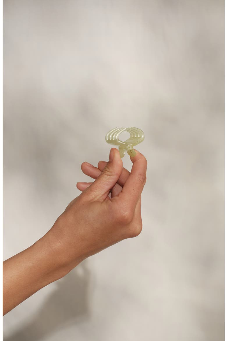 8-Pack Mini Jelly Cloud Claw Clips, Alternate, color, PEARLIZEDCREAM & BUTTERYELLOW
