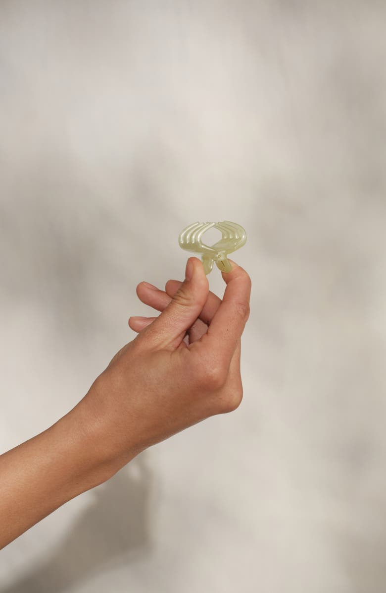 Kitsch 8-Pack Mini Jelly Cloud Claw Clips, Alternate, color, Pearlized Cream Butter Yellow