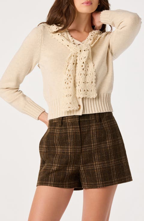Rosabell Lace Collar Cardigan
