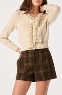 ASTR the Label Rosabell Lace Collar Cardigan