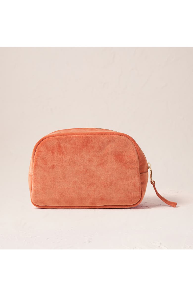 Elizabeth Scarlett Sun Goddess Velvet Makeup Bag, Alternate, color,