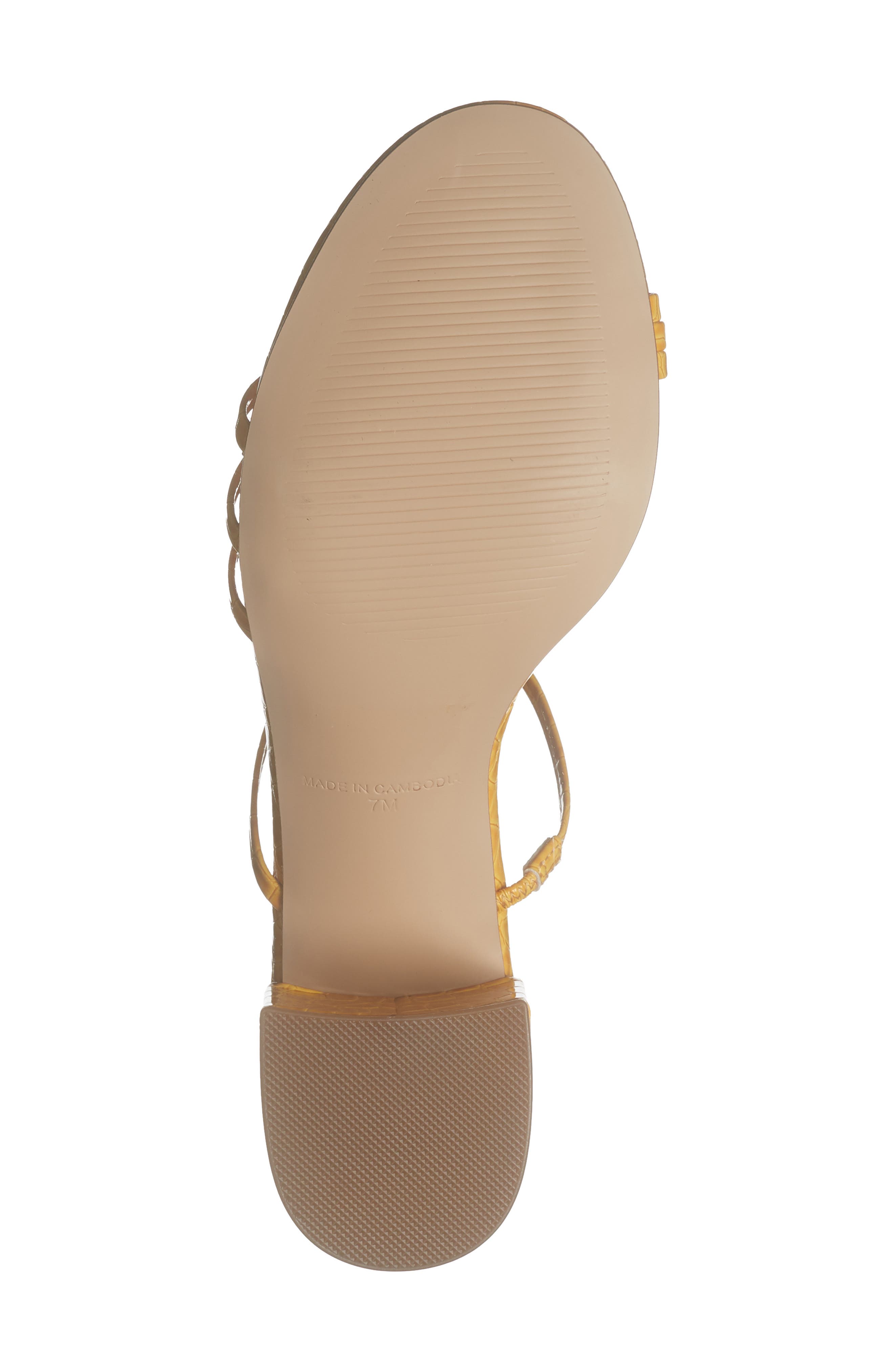 Miari Slide Sandal, Alternate, color, BRIGHT YELLOW CROCO