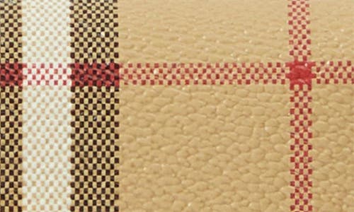 Burberry Lancaster Check Coated Canvas French Wallet In Brown
