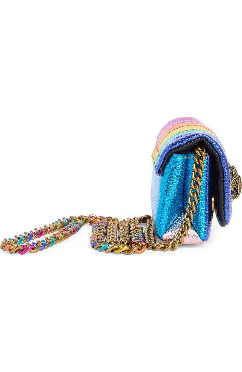 Kurt Geiger London Nano Kensington Leather Crossbody Bag, Alternate, color, Rainbow Multi