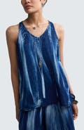 LUUKAA Harper Batik-effect Muslin Top