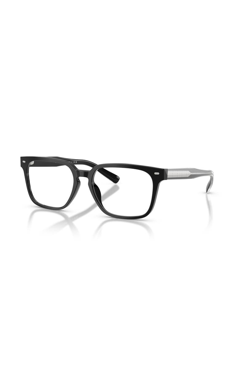 Brooks Brothers 54mm Rectangle optical glasses, Main, color, Black