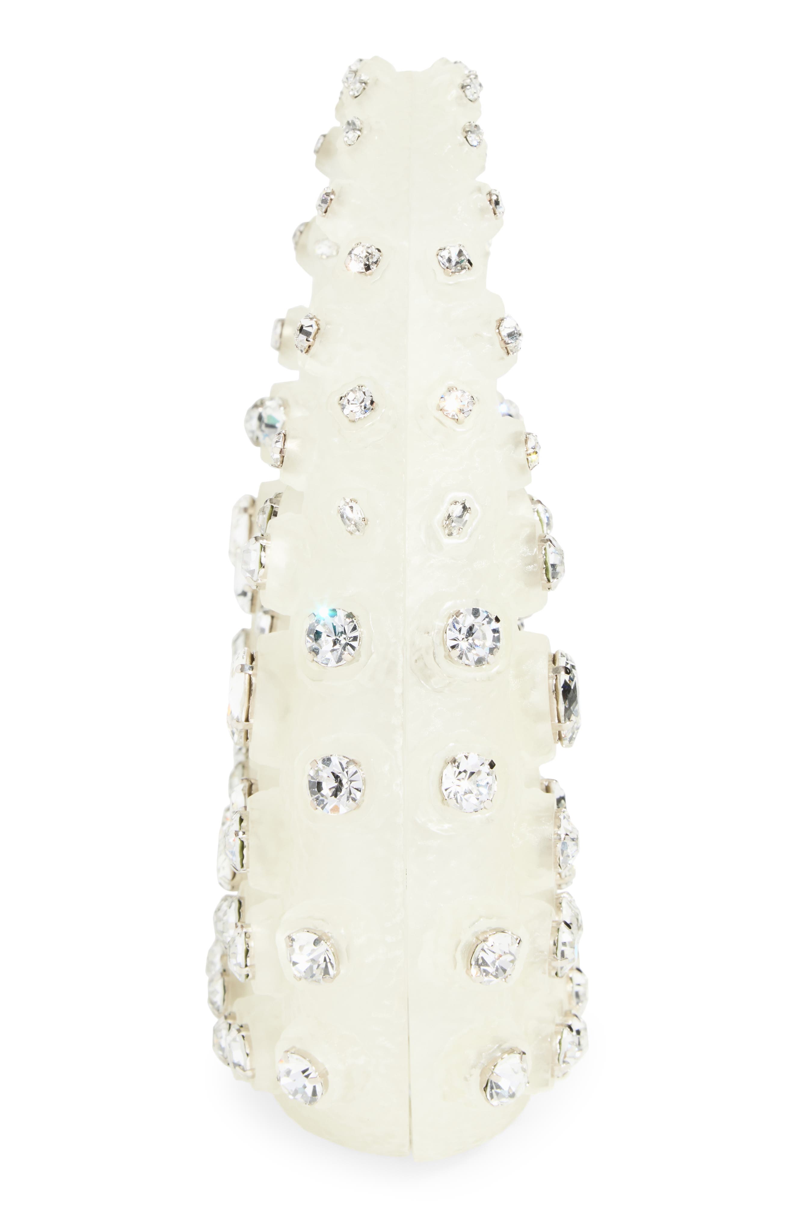 L’alingi Iced Meleni Crystal Embellished Handbag, Alternate, color, Clear