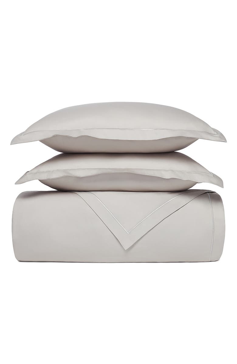 Boll & Branch Embroidered Duvet Cover & Sham Set, Alternate, color, 