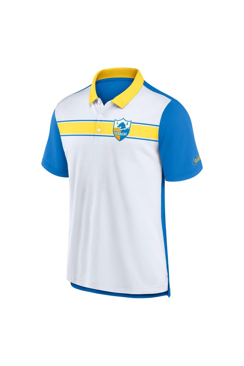 Men's Nike  White/Powder Blue Los Angeles Chargers Rewind Pique Polo, Alternate, color, White