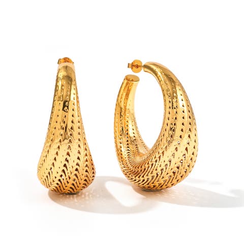 Flow Large Hoop Earrings
