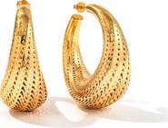 Laminar Jewelry Flow Large Hoop Earrings