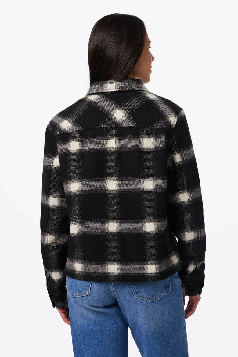 Women's Kodiak Plaid Heated Jacket, Alternate, color, Black and White