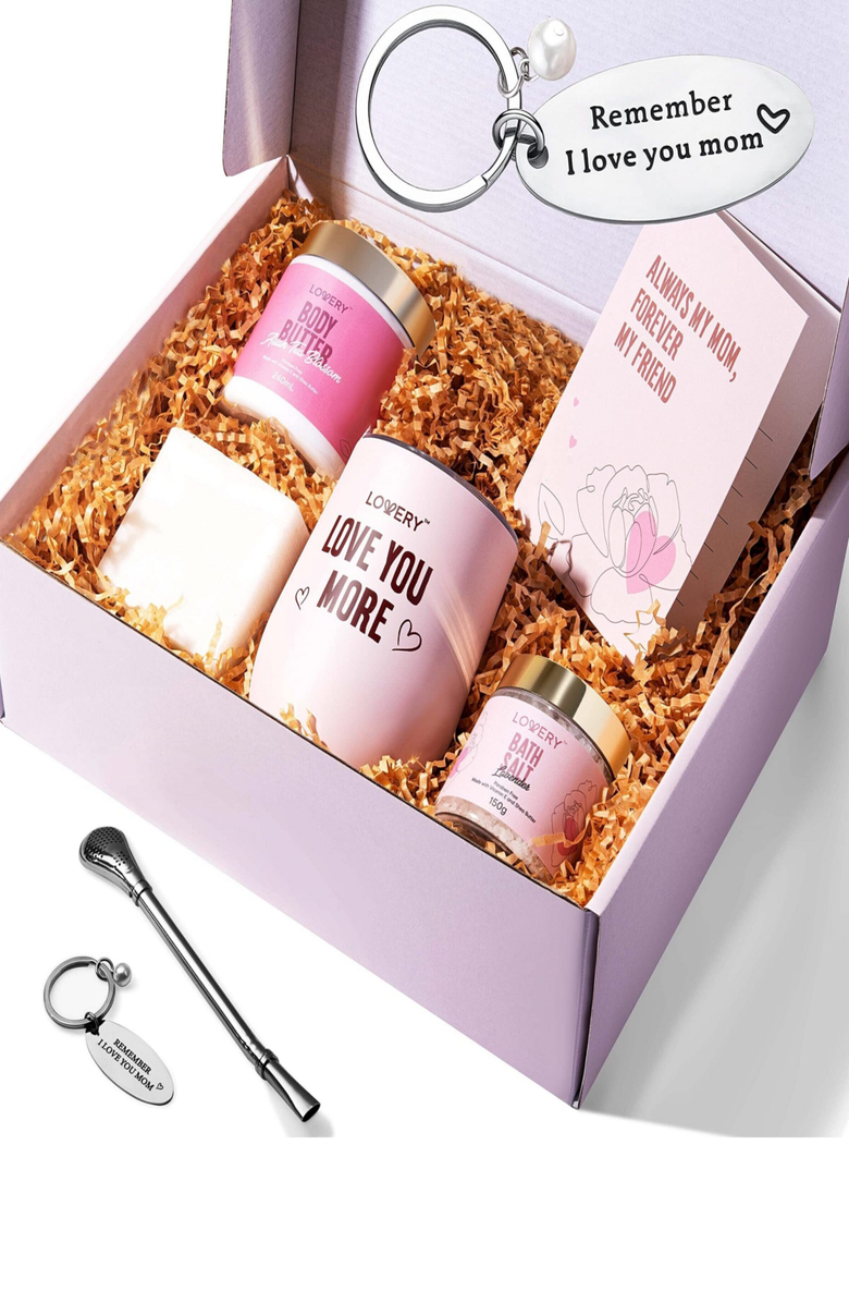 Lovery Mom To Be Self Care Gift Relaxing Pregnancy Kit 8 Piece, Main, color, Light Pink