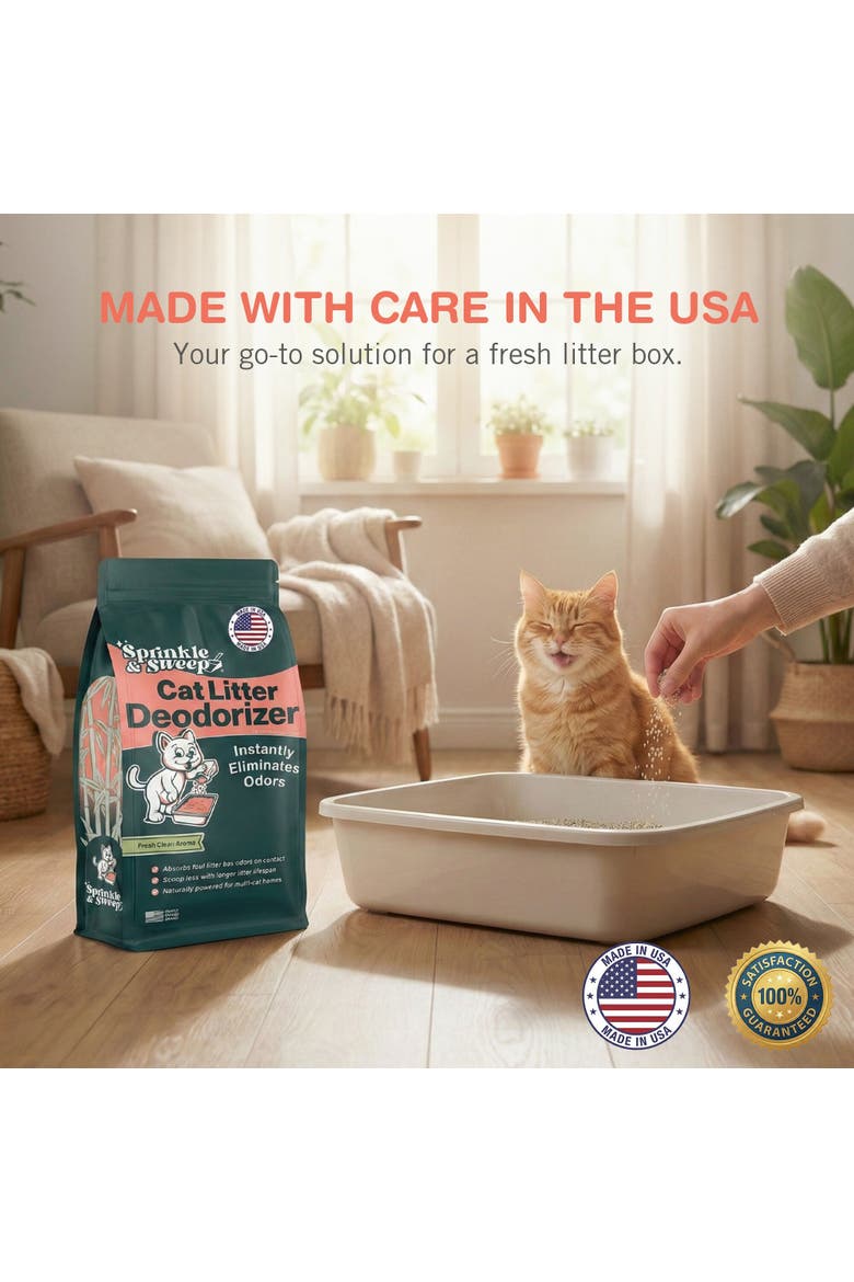 Litter Box Deodorizer 2 Pack, 8oz Bags, Alternate, color, Green