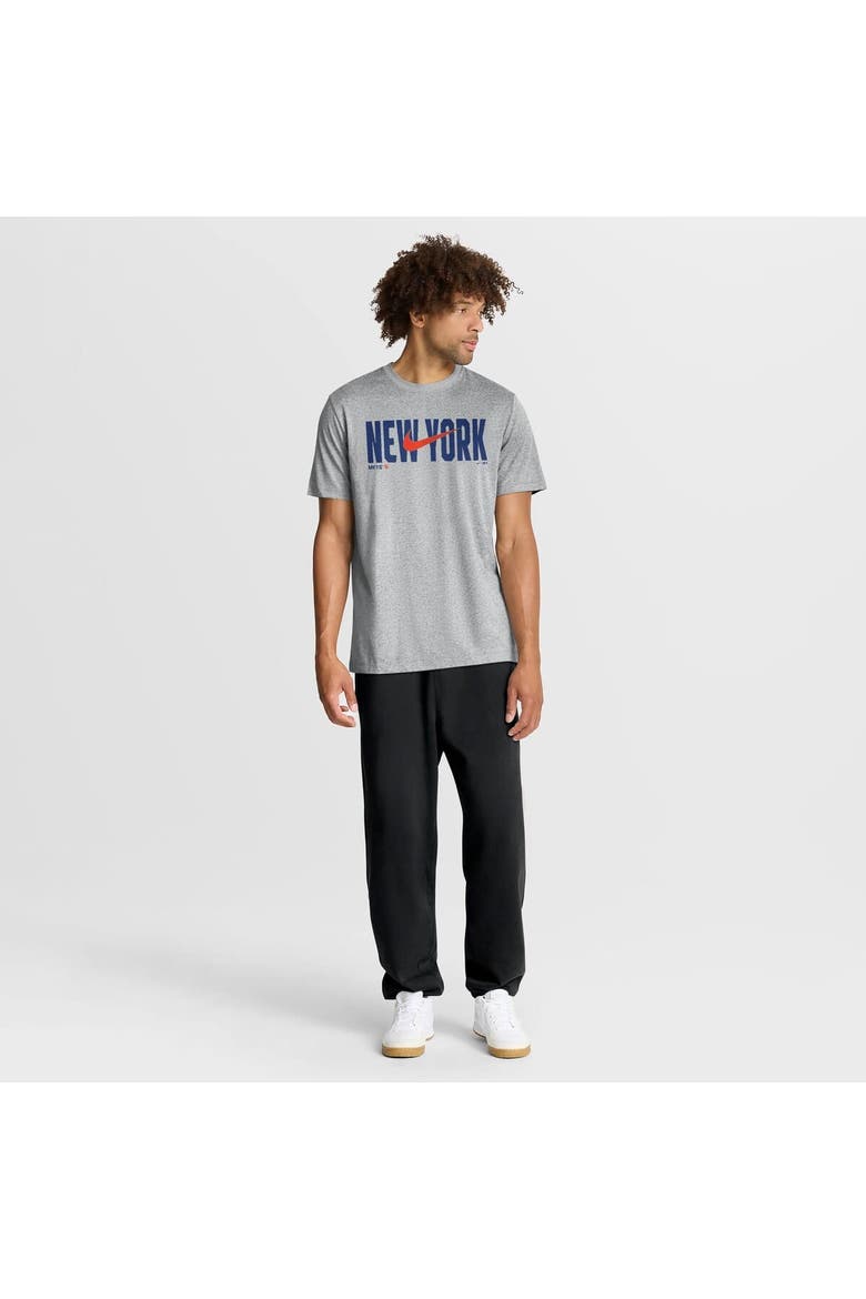 Men's Nike Heather Gray New York Mets Swoosh Legend Dri-FIT T-Shirt, Alternate, color, Heather Gray